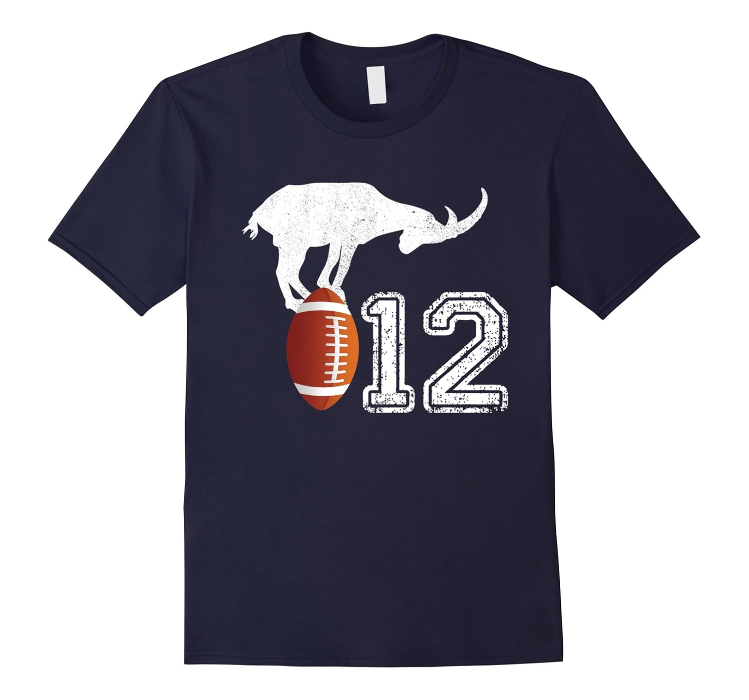 # 12 Vintage Goat T-Shirt - The Greatest Of All Time Te-ANZ