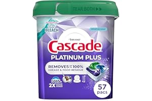 Cascade Platinum Plus Dishwasher Detergent Moutain, 57ct
