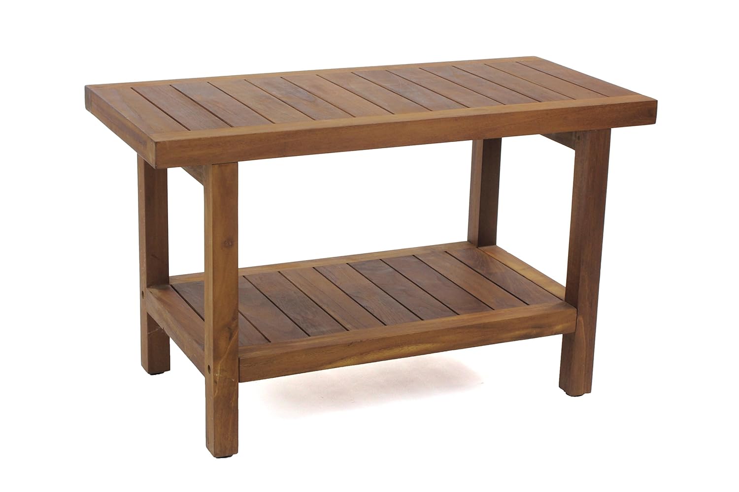 AquaTeak The Original 30 Spa Teak Shower Bench with Shelf Bathroom