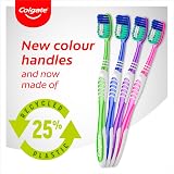 Colgate Extra Clean Medium Toothbrush Tripack with Cleaning Tip Assorted view 3