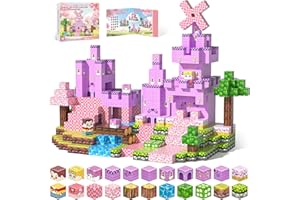 Gryxpox Magnetic Blocks, Magnetic Building Blocks 100pcs, STEM Sensory Toys with Princess Castle Build–Creative Magnet Tiles for Toddlers Ages 3+, Boys & Girls–Christmas Birthday Party Kids Gifts