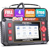 FOXWELL OBD2 Scanner Diagnostic Tool NT604, ABS/SRS/Transmission/Check Engine Code Reader for Cars and Trucks, 2026 diagnostic scanner for all vehicles, EN/ES Ver., Lifetime Update, Live Data, AutoVIN