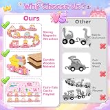Nadolig Magnetic Wooden Train Set Unicorn Castle Toddler Toys 1-4 Years view 4