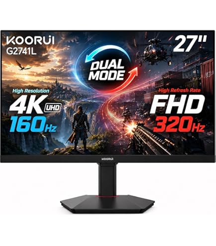 Amazon.com: KOORUI G2511E 24.5 Inch Gaming Monitor, 320Hz 1ms Fast