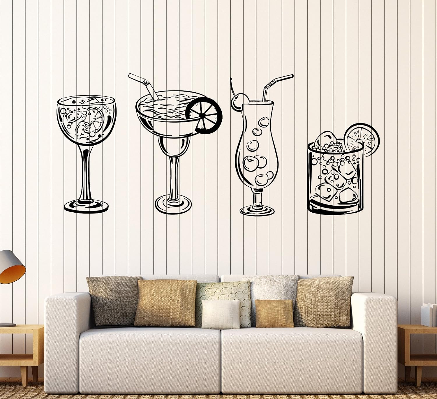 Amazon Com Designtorefine Vinyl Wall Decal Nightclub Cocktail