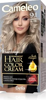 Cameleo Permanent Hair Colour Cream Ultimate Ash Blonde 5 Oils Omega Plus Acids view 1