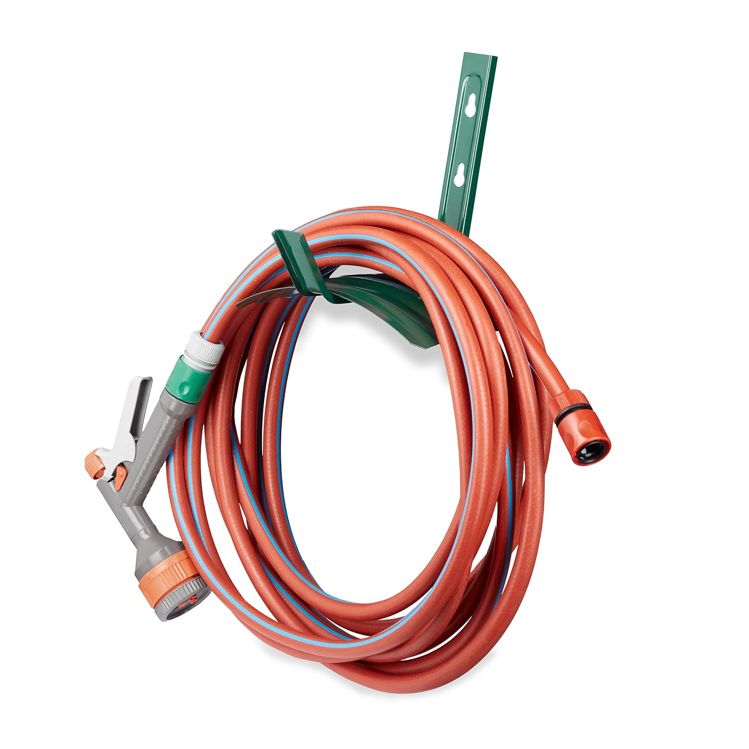 Relaxdays WallMount Hose Holder, Metal, 5/8 Inch, 60m Garden Hose 15