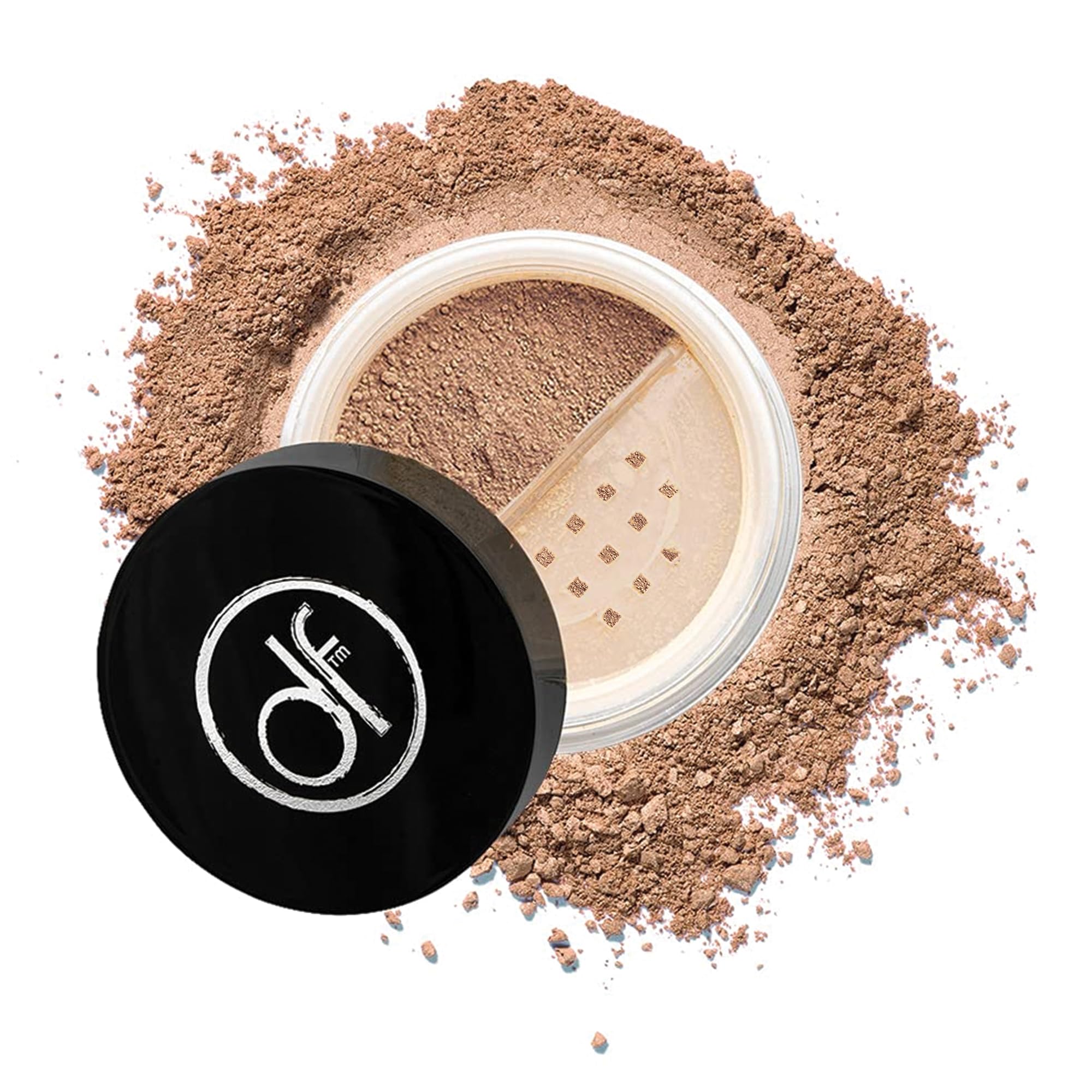 Dermaflage Mineral Powder Foundation - Full Coverage, Talc-Free & Lasting Matte Finish - Natural Ingredients with Antioxidants - Safe for Sensitive Skin & Made in USA