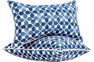 JMGBird Outdoor Lumbar Pillows Waterproof Set of 2 Outdoor Pillows with Insert Included 12×20 Inch Outdoor Pillow for Patio Furniture