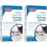 Urnex Coffee Maker and Espresso Machine Cleaner Cleancaf Powder - 2 Pack (6 Packets) - Safe on Delonghi Ninja Hamilton Beach Mr Coffee Braun and More