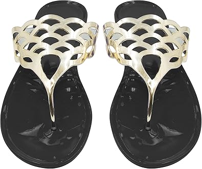 ladies jelly flip flops