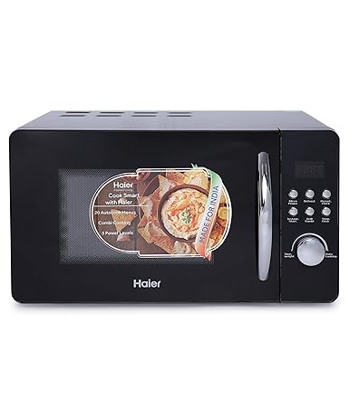 Haier 20 L Grill Microwave Oven (HIL2001GBPH, Black)