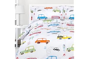 Utopia Bedding All Season Car Comforter Set with 2 Pillow Cases - 3 Piece Soft Brushed Microfiber Kids Bedding Set for Boys/Girls – Machine Washable (Twin/Twin XL)