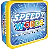 FoxMind Games: Speedy Words Quick Word Game, On The Go Educational Kids and Adult Card Games, 15 Minute Fun Game for 2 Player