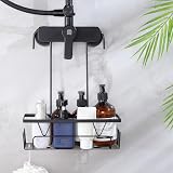 KEGII Shower Caddy Hanging Bathroom Storage with Hanger Black view 4