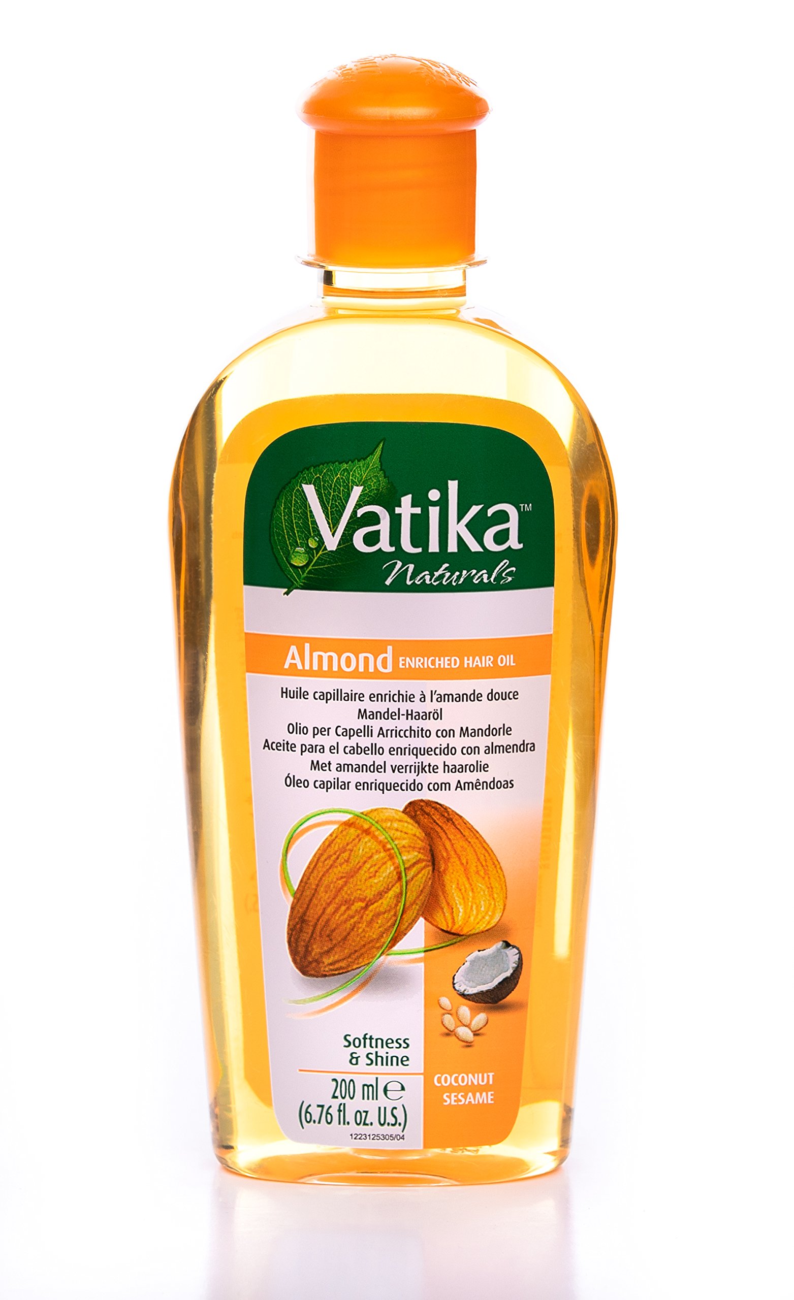 Dabur Vatika Almond Enriched Hair Oil With Coconut Sesame, 6.76 Fluid