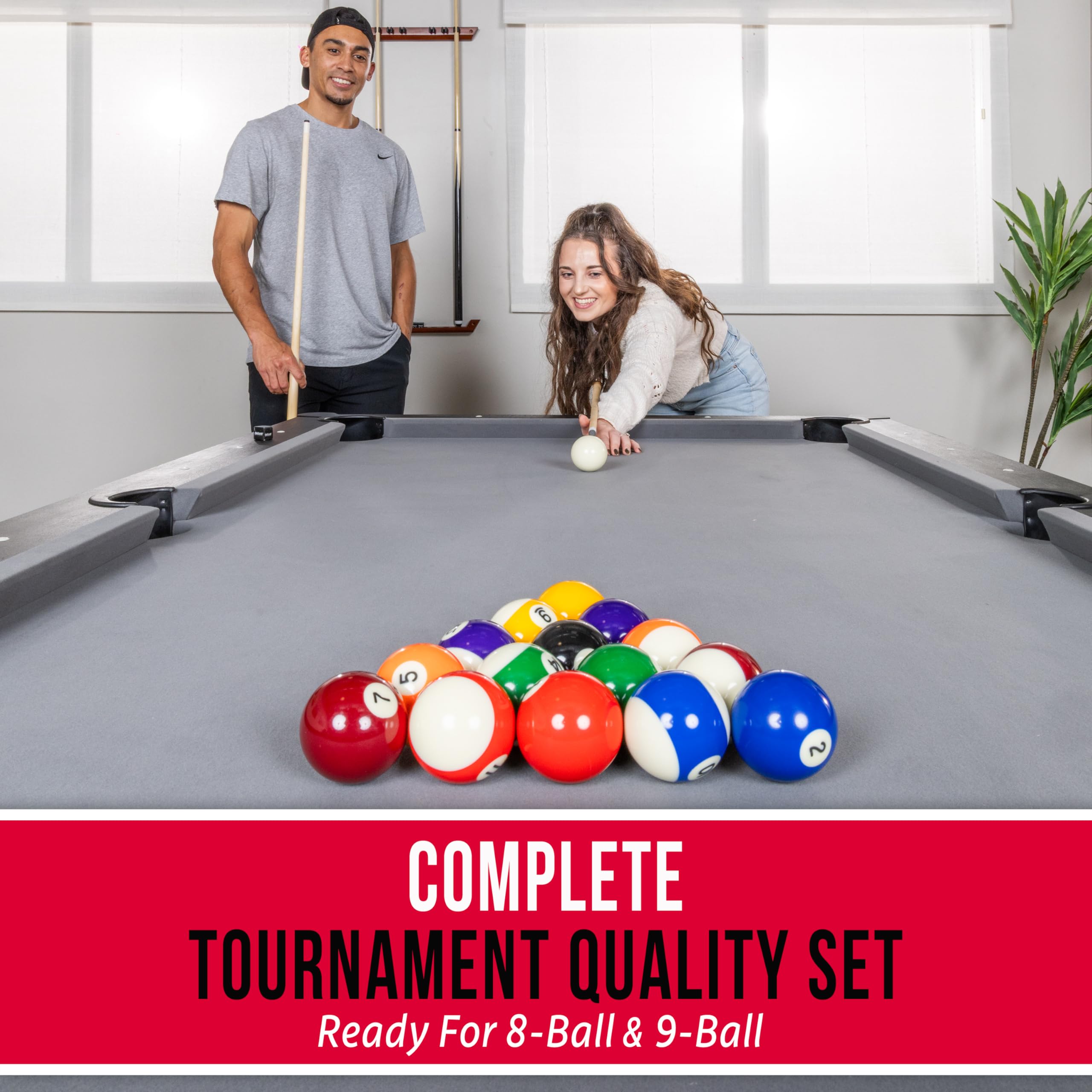 GoSports Regulation Billiards Balls Complete Set of 16 Professional Balls