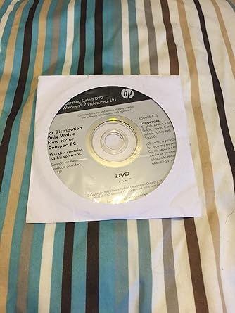 Dell Reinstallation Dvd For Microsoft Windows 7 Professional Sp1 64bit Recovery Amazon Co Uk Software