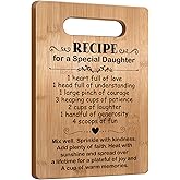 Daughter Birthday Gifts from Mom Dad Parents, Popular Daughter Cutting Board Gift for Valentines Day Mothers Day, Wedding