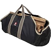 Fire Beauty Large Canvas Log Tote Bag Firewood Log Carrier