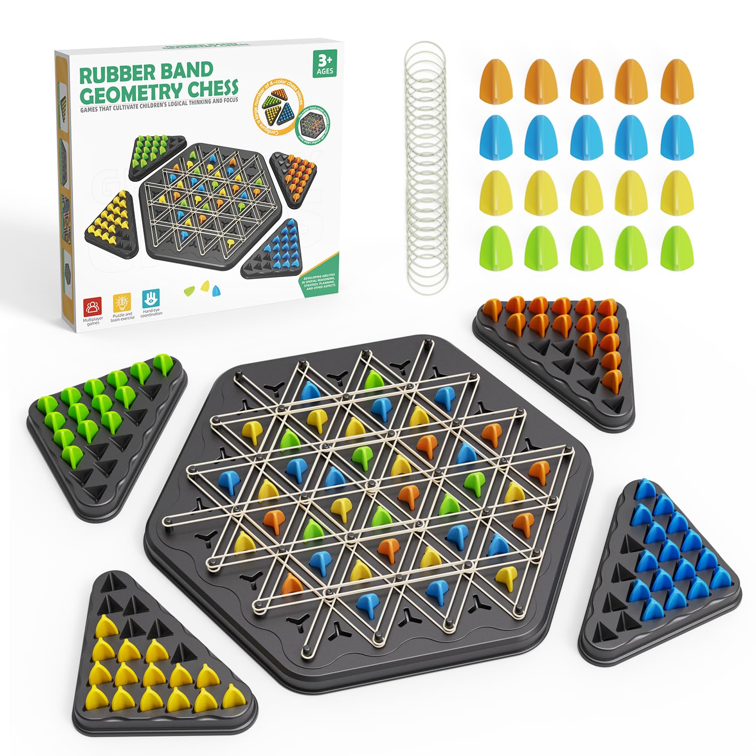 Chain Triangle Chess Game, Strategy Board Games for