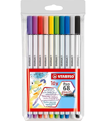 Caran D'Ache Kawaii Fibralo – Set De 6 Rotuladores De Fibra Solubles En Agua | Dibujo Y Acuarela Con Estilo Kawaii Para Niños