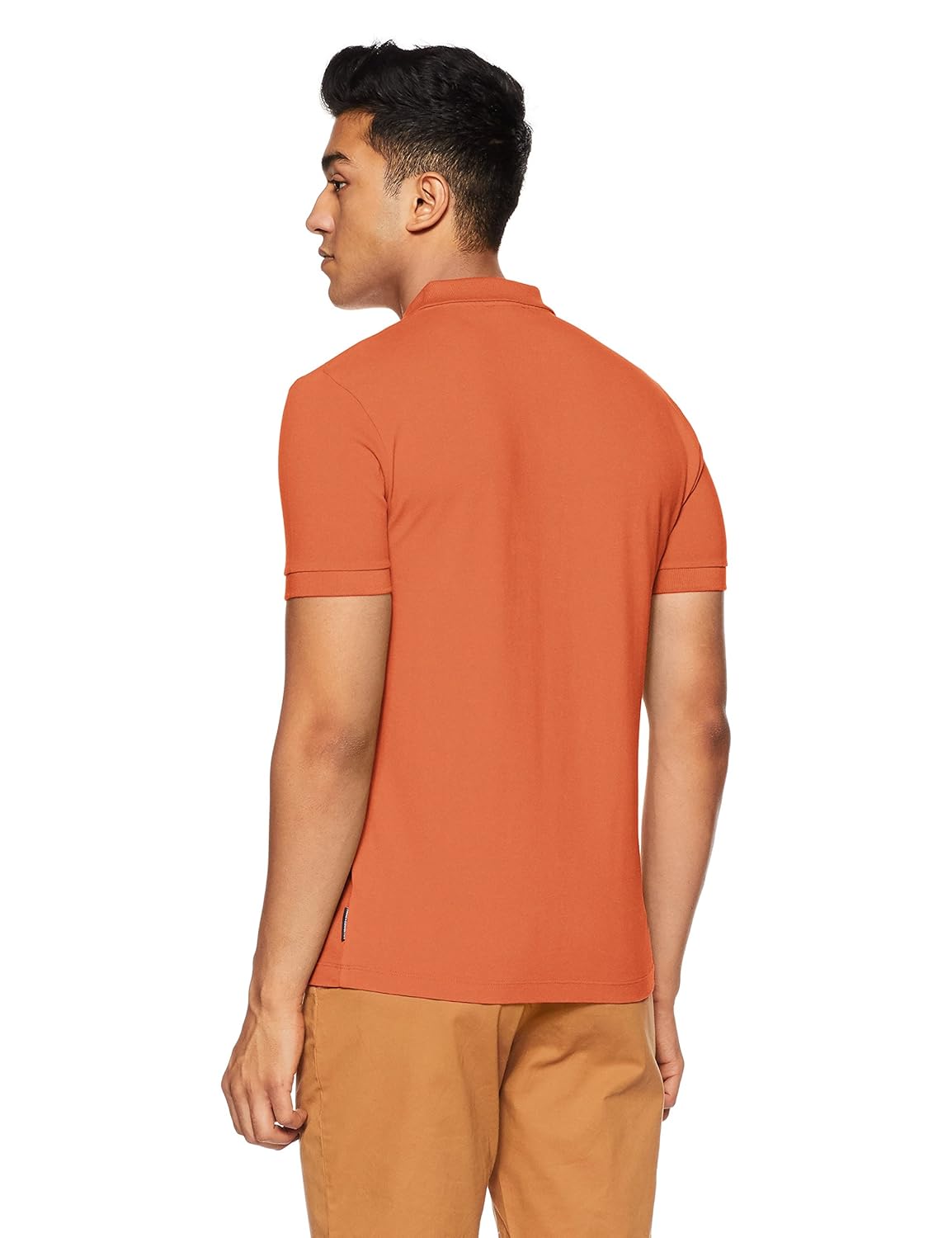 fresh connection men's solid slim fit polo