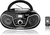 Roxel RCD-S70BT Portable Boombox CD Player with Remote Black view 7
