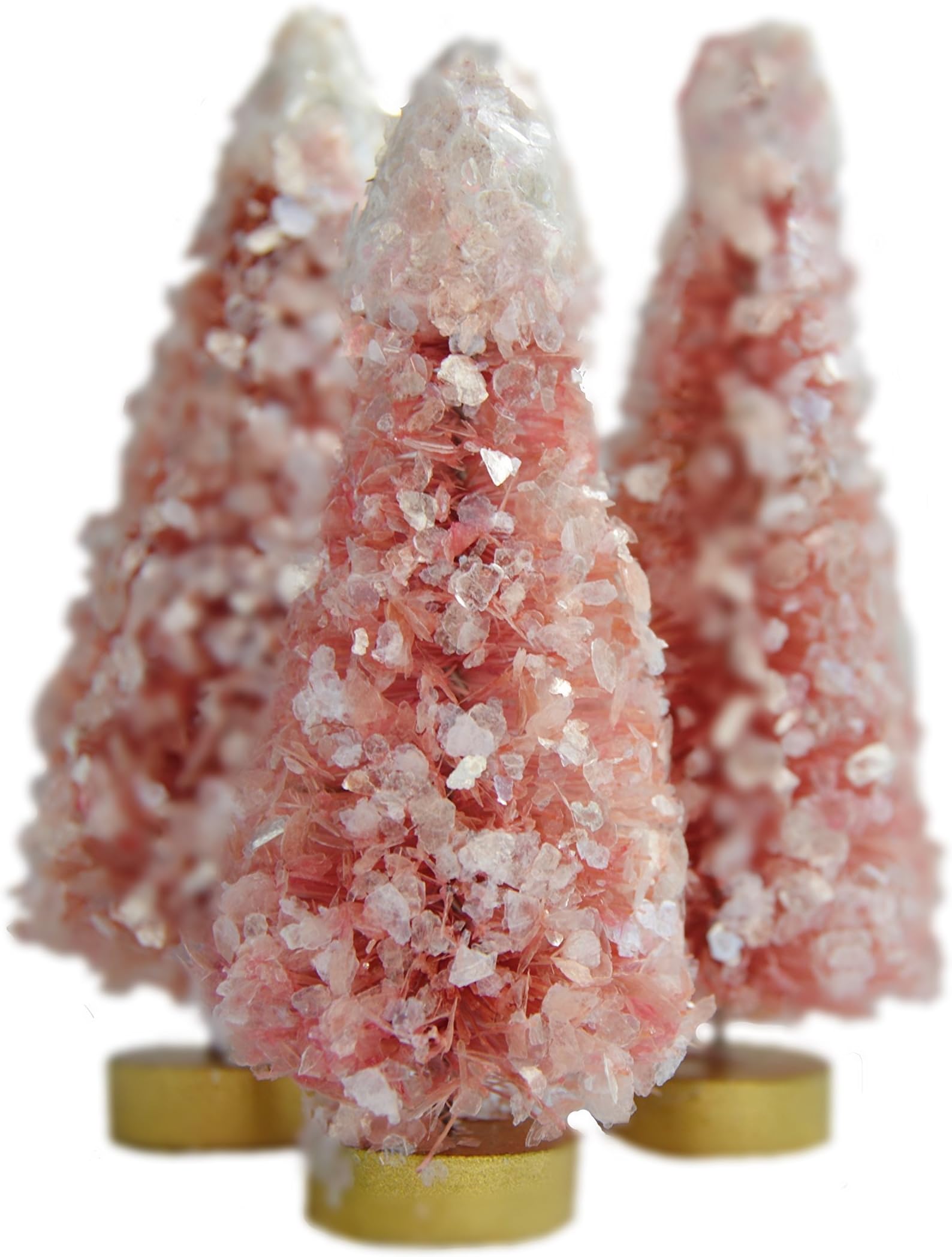 Hand Dyed Pink Bottle Brush Trees