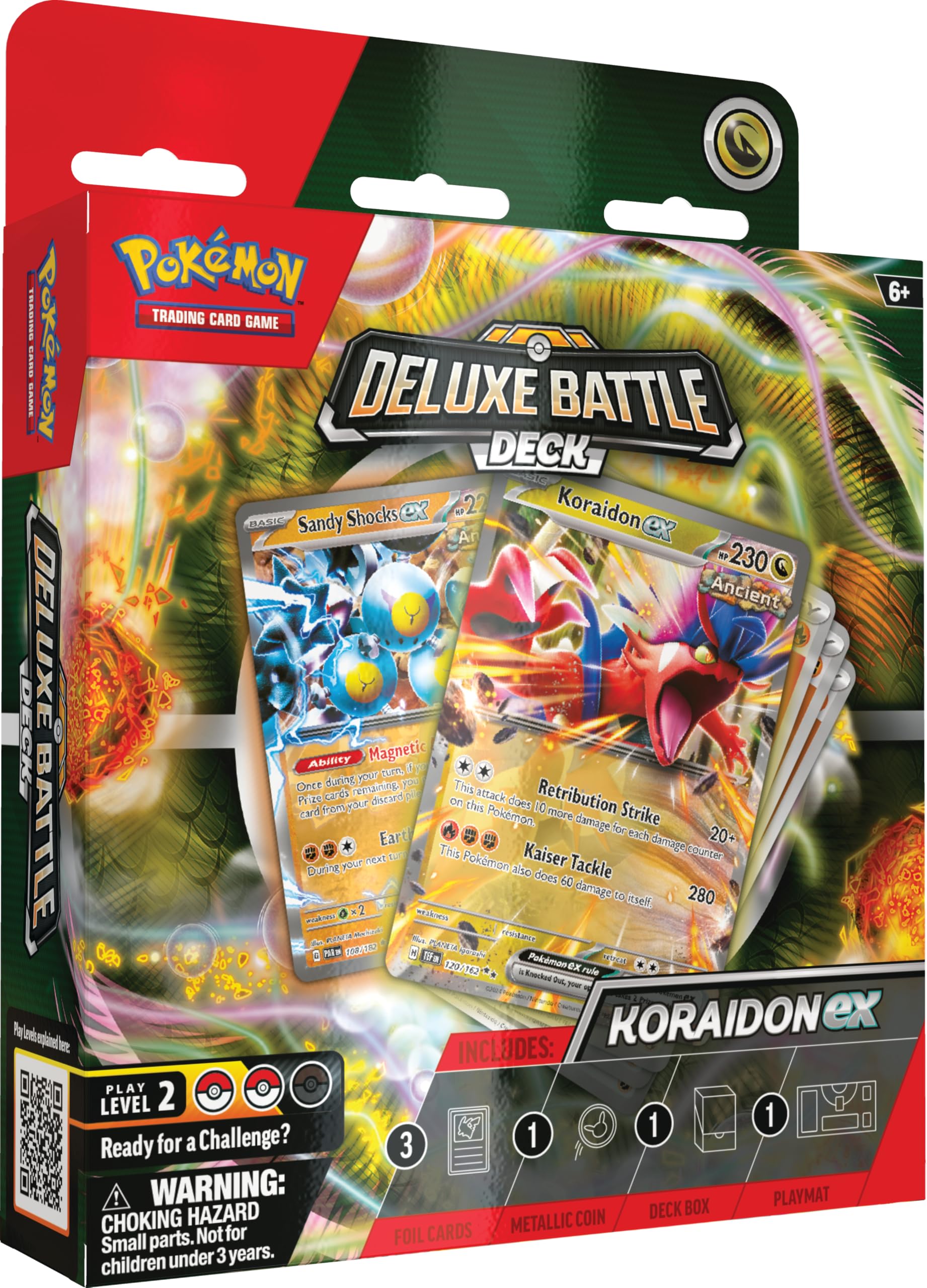 Pokémon TCG: Koraidon ex Deluxe Battle Deck (Ready-to-play 60-card deck & Accessories)