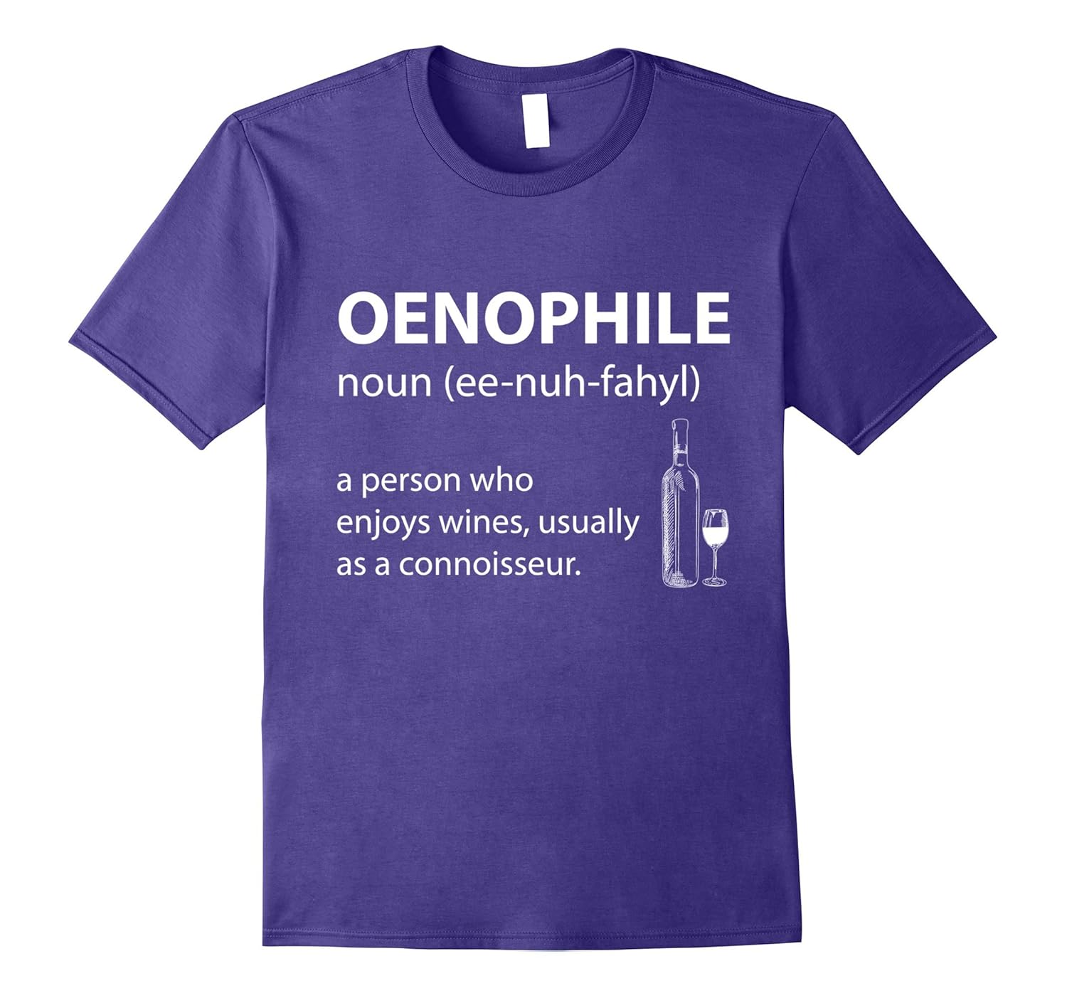 Oenophile Person Who Enjoys Wine T-Shirt-Rose