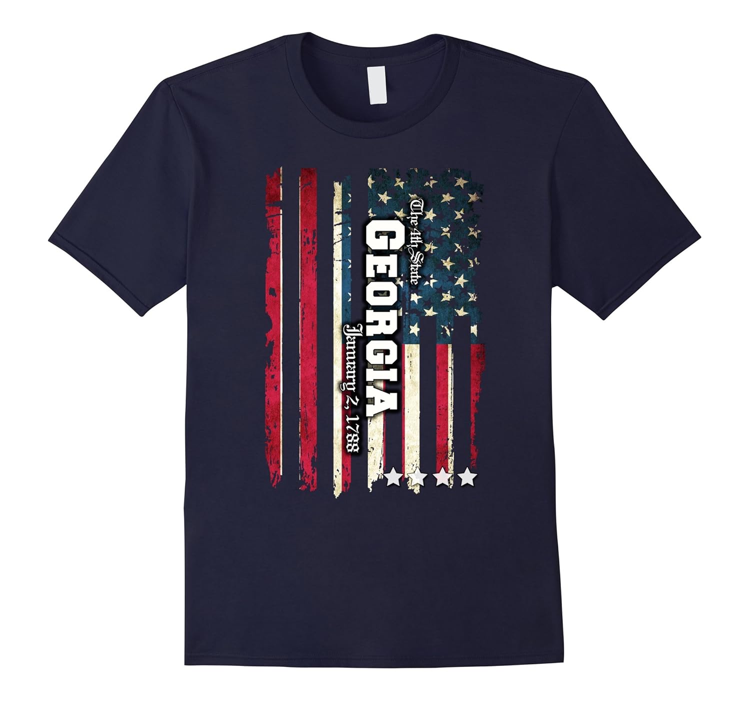 The Original Statehood Collection Georgia Vintage T-shirts-Rose