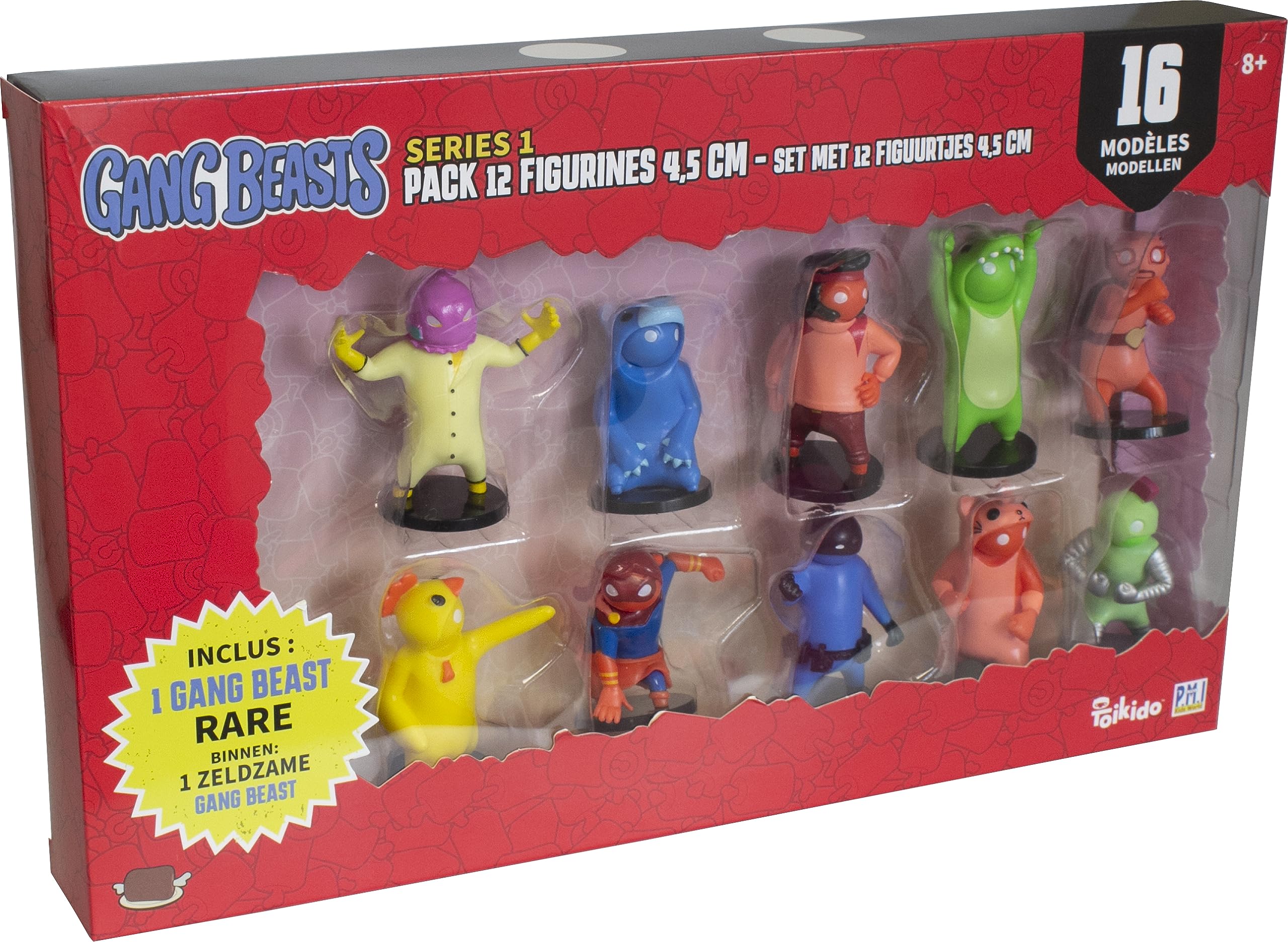 Lansay Gang Beasts - Pack of 12 Figures 4.5cm Random Model Video Games 8+ Years