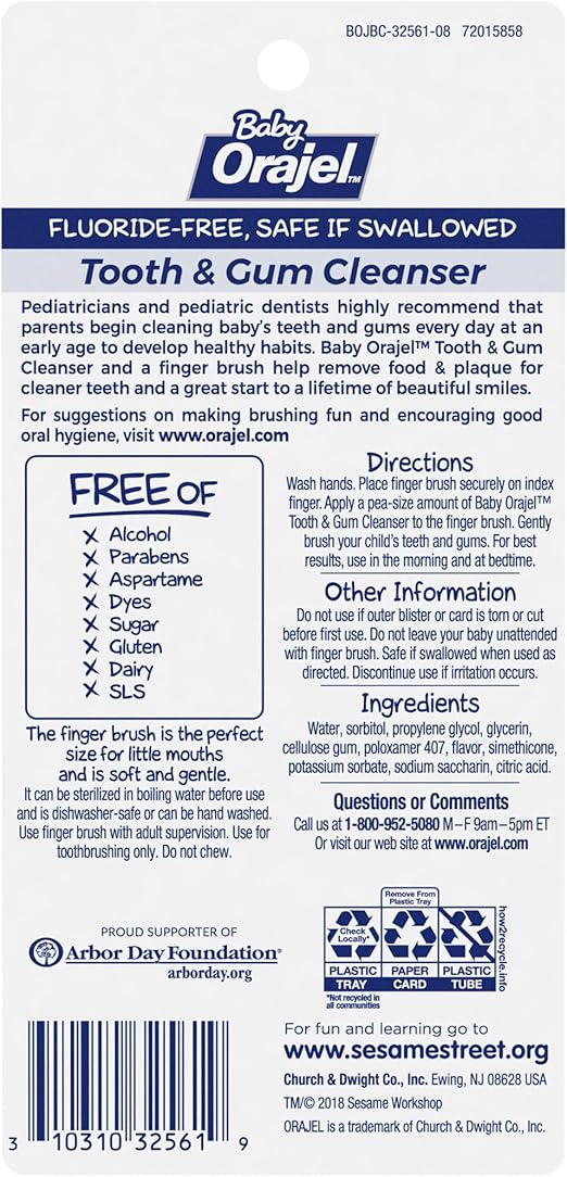 baby orajel ingredients