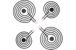 Electric Stove Burner Element 2*MP15YA 6"+2*MP21YA 8",MP22YA Electric Range Burner Element Compatible for Ken-more May-tag Whirl-pool etc Range Stoves by MIFLUS