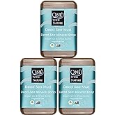 One With Nature Dead Sea Mud Soap 4oz 3-Pack – Purifying and Exfoliating Soap Bar with Dead Sea Salt Minerals for Face & Body, for Men & Women, Unscented