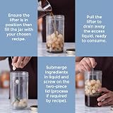 Kilner 1 Litre Pickle Jar with Silicone Lifter Wide Mouth view 6