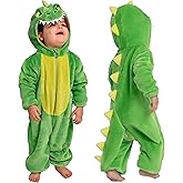 Spooktacular Creations Halloween Baby Dinosaur Costume, Unisex Dinosaur Jumpsuit for Halloween Cosplay Costume Themed Party