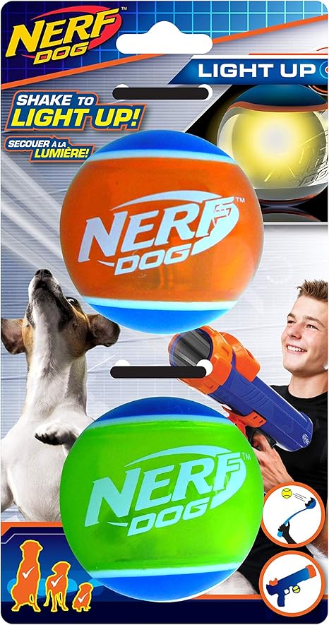 nerf dog glow ball