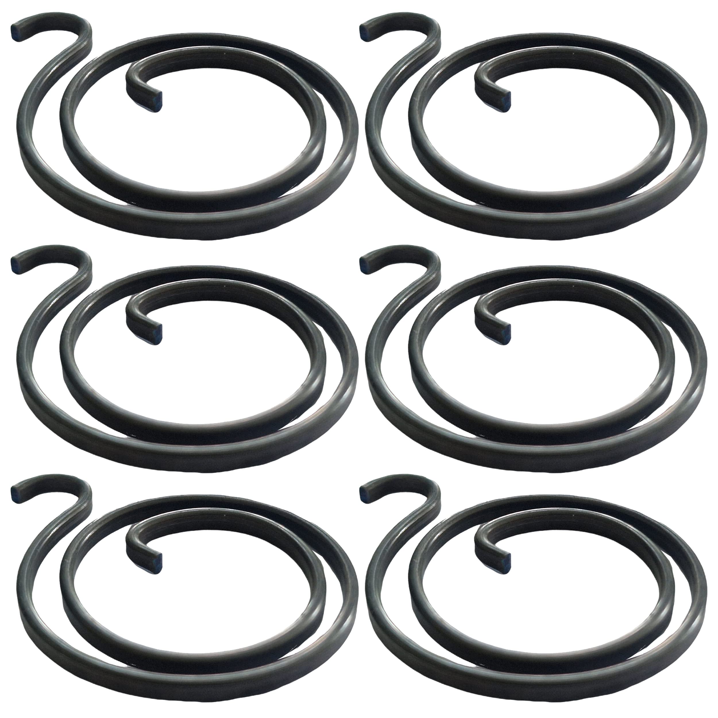 2 Turns Door Handle Spring, 2mm Thick Metal Coil, Hardware Replacement Parts for Door Handles (6 Springs)
