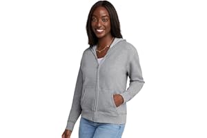 Hanes Women's Hoodie, Ecosmart Fleece Full-zip Hoodie, Zip-up Hooded Sweatshirt