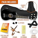3rd Avenue Soprano Ukulele 21 Inch Beginner Pack Bundle with Bag Stand Strap view 3