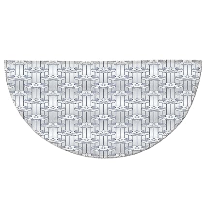 Amazon Com Half Round Door Mat Entrance Rug Floor Mats Geometric