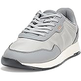 BOSS Mens Titanium Nylon Blend Laceup Sneakers