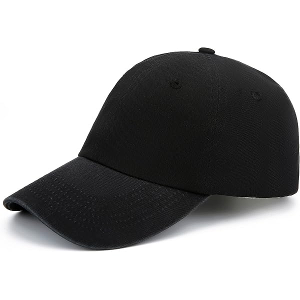 e4Hats.com New Big Size Deluxe Cotton Cap - Black OSFM at Amazon