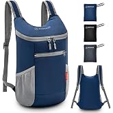 ZOMAKE Lightweight Packable Backpack, Foldable Day Pack Hiking Backpacks14L | Water Resistant Small Foldable Collapsible Daypack for Women Men, Everyday Carry, Multi-Pocket Storage(Royal Blue)