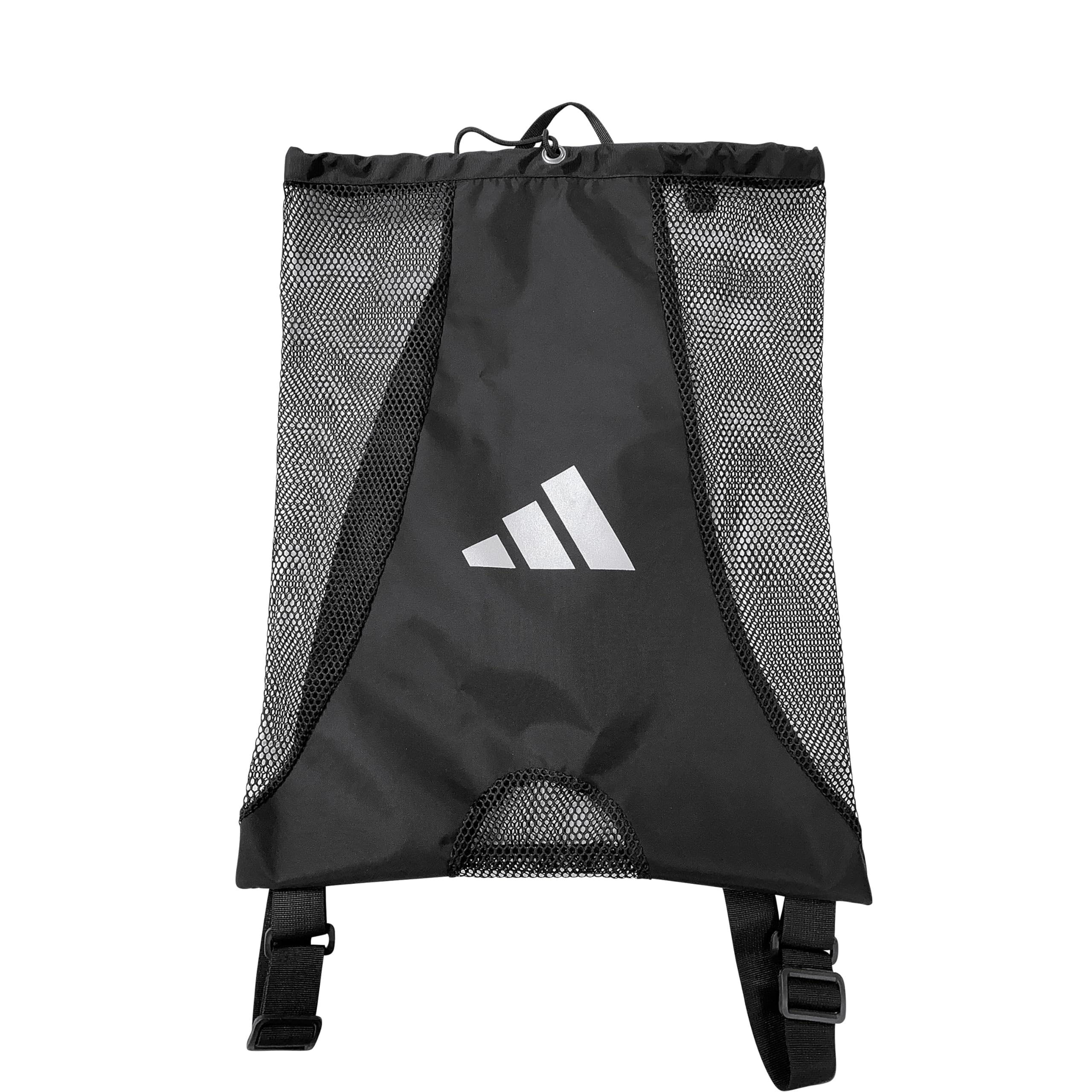 adidas Mesh Backpack - 30L Black Drawstring Bag, Adjustable Strap, Stylish and Spacious, Suitable for Boxing, Karate, Judo, Taekwondo, Kickboxing, and More