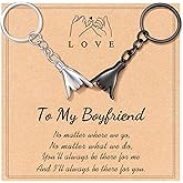 Jeka Keychain Gifts for Boyfriend, Cute Meaningful Long Distance Christmas Birthday Gifts for Him Boyfriend from Girlfriend