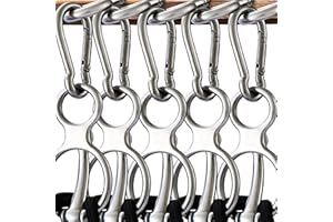 KUNBEIEN 5PCS Horse Tie Ring, Safe Tie Horse Supplies, Humane Way Tie Ring, Magnetic Ring for Tying and Retracting, Helps Horse Pull Back and Releases Stress from The Horse