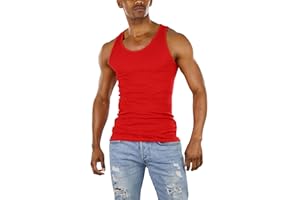 ToBeInStyle Men’s Workout A-Shirt Long Muscle Shirt Tank Top